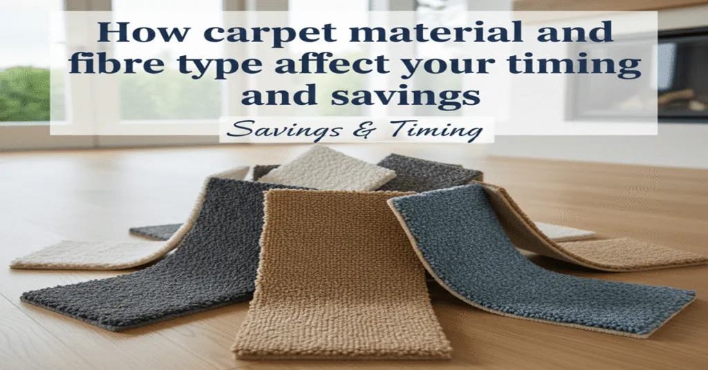How carpet material and fibre type affect your timing and savings