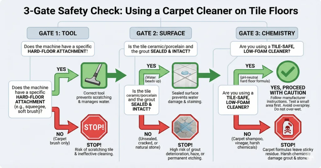 Can You Use a Carpet Cleaner on Tile Floors? (Step-by-Step) 3 The 3 safety gates