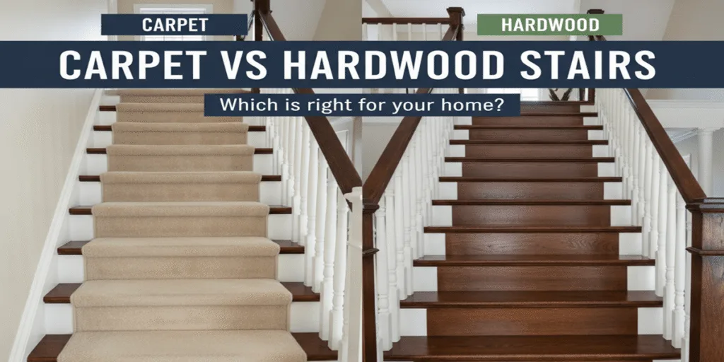Carpet Vs Hardwood Stairs: Pros, Safety & Durability 9 Carpet Vs Hardwood Stairs