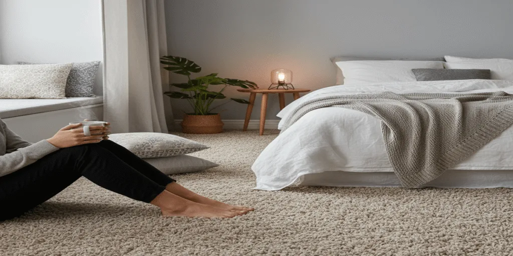Comfort & Quiet Warmth Underfoot, Texture, and Sound Absorption in Bedrooms