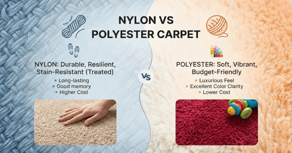 Nylon vs Polyester Carpet