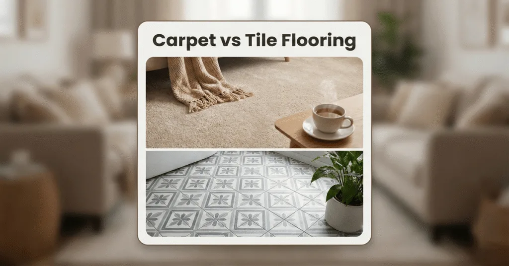 Carpet vs tile flooring