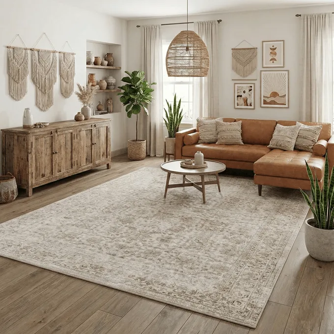 Best Carpet for Allergies: Hypoallergenic Low-VOC Guide 6 FMFUNCTEX 8x10 Washable Area Rug