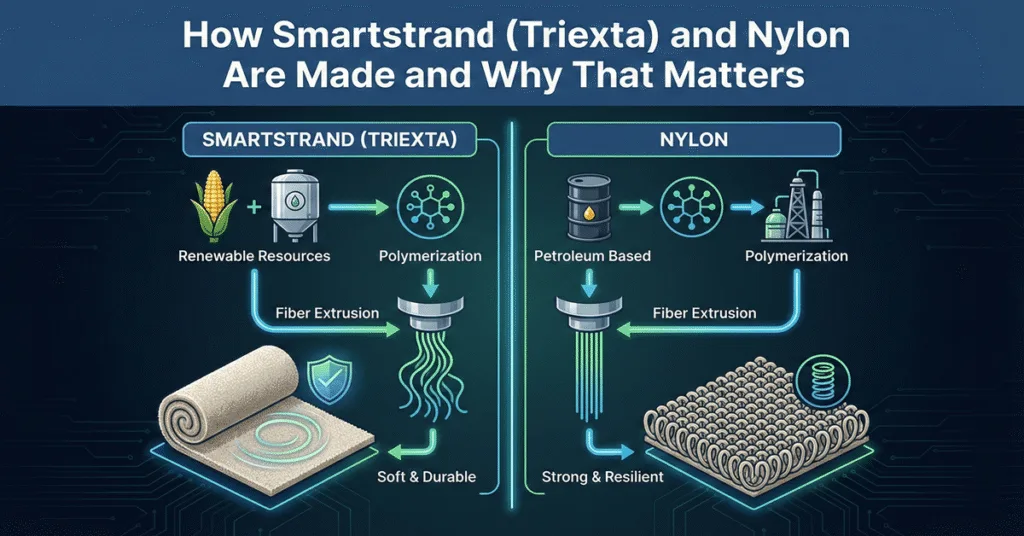 How Smartstrand (Triexta) and Nylon Are Made and Why That Matters