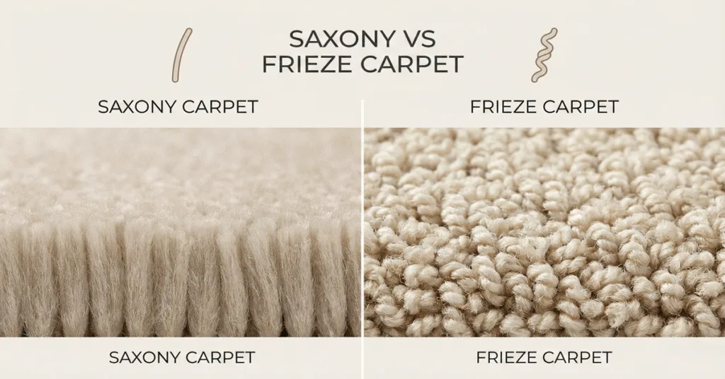 Saxony vs Frieze Carpet: Which Is Better for Your Home? 8 Saxony vs Frieze Carpet