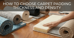 Types Of Carpet Padding: Rebond, Rubber, Felt Guide