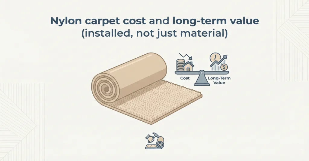 Nylon carpet cost and long-term value (installed, not just material)