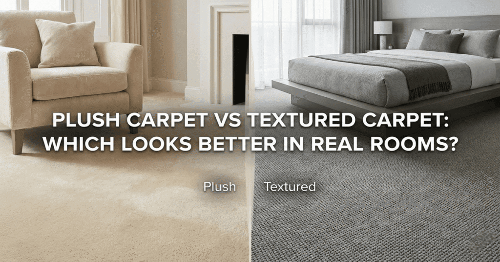 Plush carpet vs textured carpet which looks better in real rooms