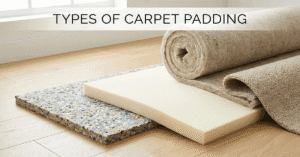 Types Of Carpet Padding: Rebond, Rubber, Felt Guide