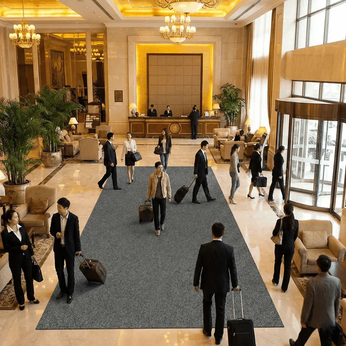 House, Home and More Rubber-Backed IndoorOutdoor Marine Carpet