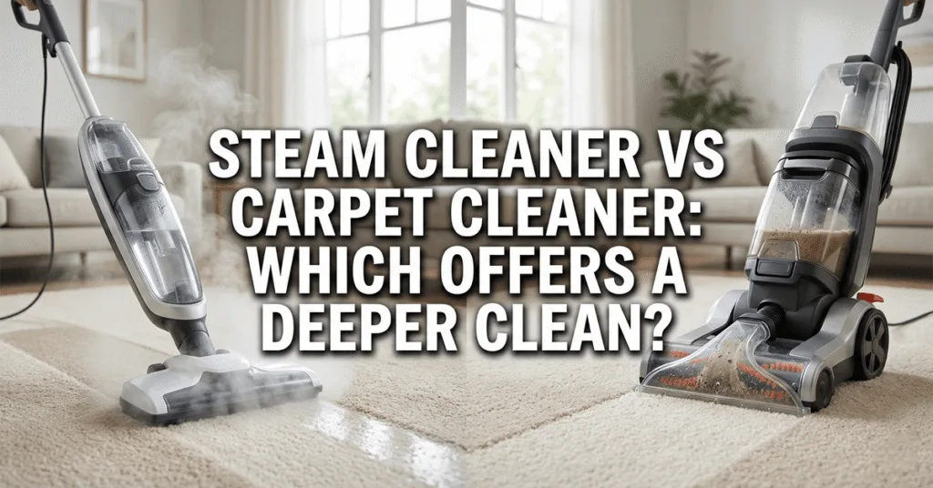 Steam Cleaner vs Carpet Cleaner: Which Should You Use? 3 Steam cleaner vs carpet cleaner: which offers a deeper clean