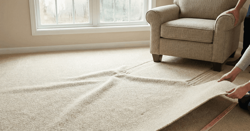 What causes carpet wrinkles and ripples