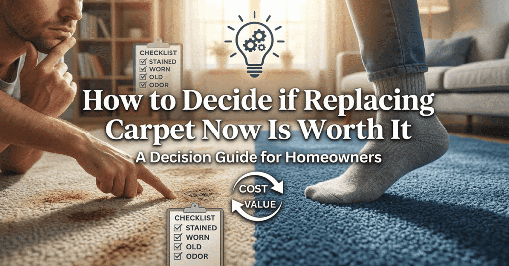 How to Decide if Replacing Carpet Now Is Worth It