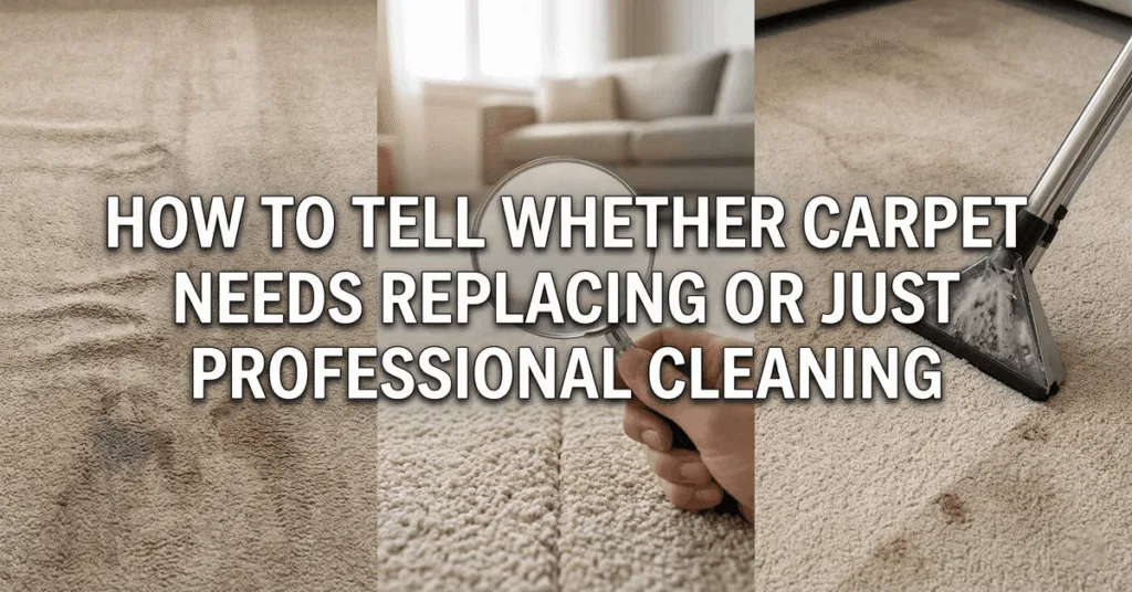 How to Tell Whether Carpet Needs Replacing or Just Professional Cleaning