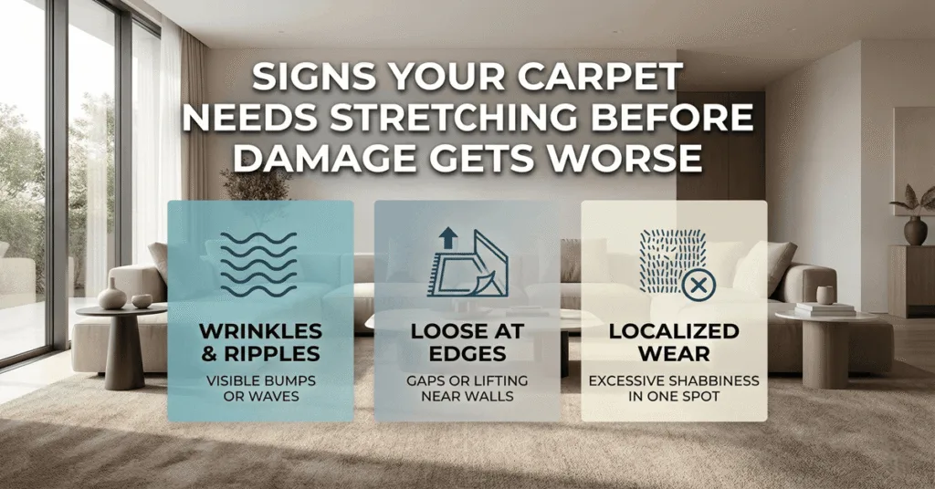 Signs Your Carpet Needs Stretching Before Damage Gets Worse