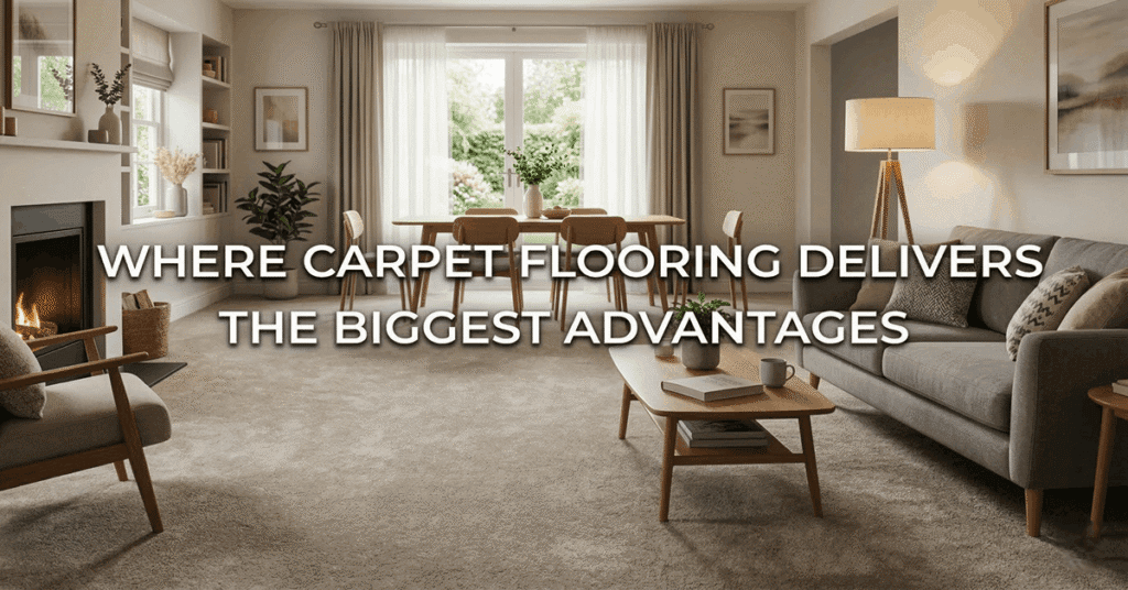 Where carpet flooring delivers the biggest advantages