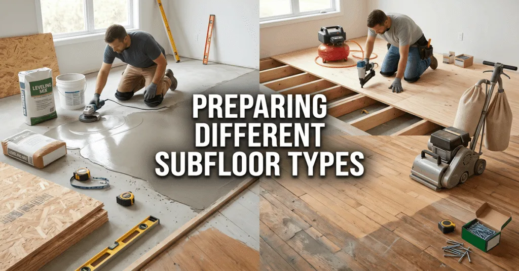Preparing Different Subfloor Types