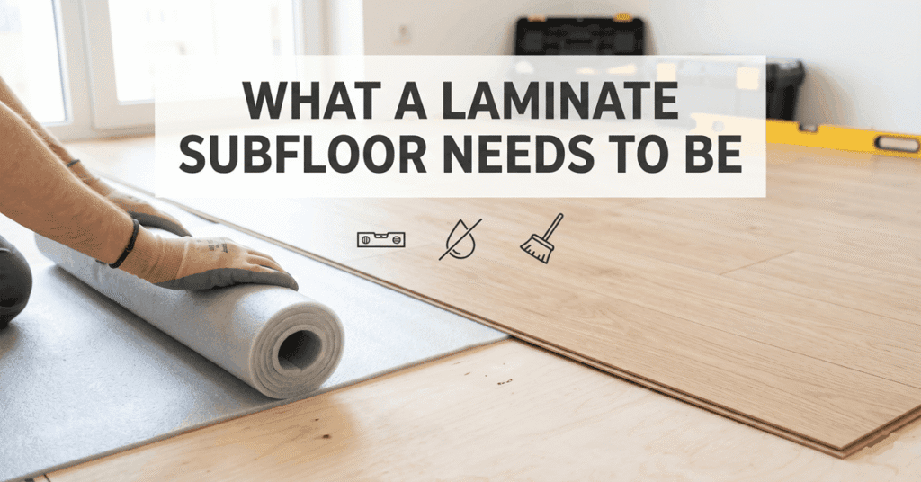 What a Laminate Subfloor Needs to Be