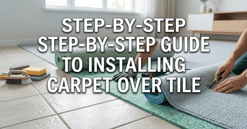 Step-by-Step Guide to Installing Carpet Over Tile